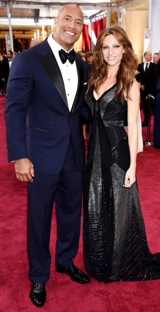 Dwayne Johnson The Rock and his wife Lauren Hashian 