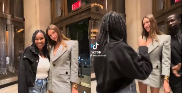 Hailey Bieber Politely Stops Her Bodyguard From Blocking A Fan Who Wanted To Take A Pic With Her | Video