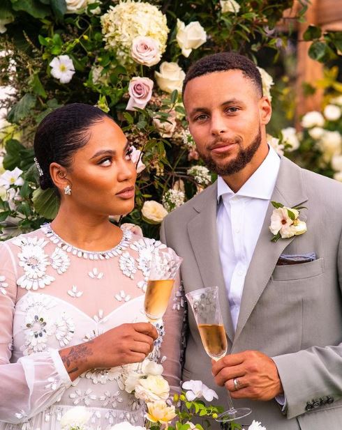 Steph Curry and his wife Ayesha
