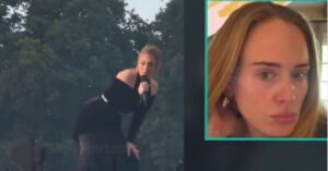 Adele Throws Her Clapass On A Slow Speed On Stage, She Copies Megan Thee Stallion's "Body" Choreography