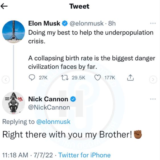 Nick Cannon Reacts To Elon Musk Having Nine Children After Secretly Fathering Twins With Shivon Zilis