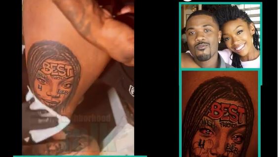 Is Brandy Related To Ray J? Ray J Pays Heavy Tribute To His Sister Brandy With His Latest Tattoo Of Her Portrait On His Leg