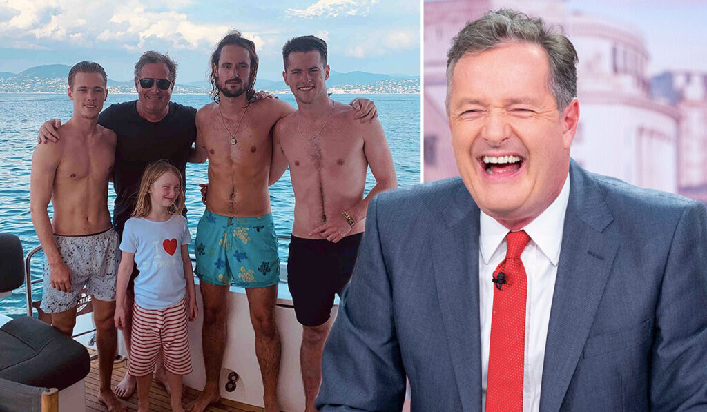 Piers Morgan with his kids