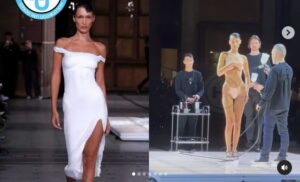 Video: Bella Hadid Stuns Crowd With Spray-on Dress During Grand Finale of Coperni's SS 2023 Fashion Show