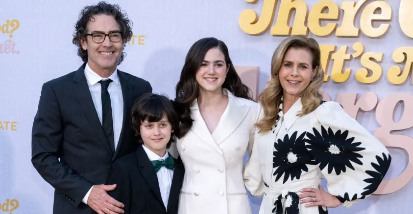 From left to right, John Fortson with his son Joshua Fortson, daughter Abby Ryder Fortson, and wife Christie Lynn Smith at the premiere of ‘Are You There, God? It’s Me, Margaret’ SOURCE: GETTY IMAGES