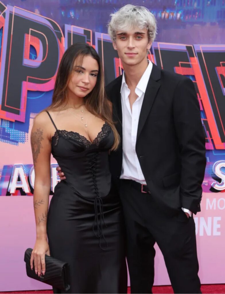 Josh Richards and Gabriela Moura at the 'Spider-Man: Across the Spider-Verse' premiere in May 2023.
